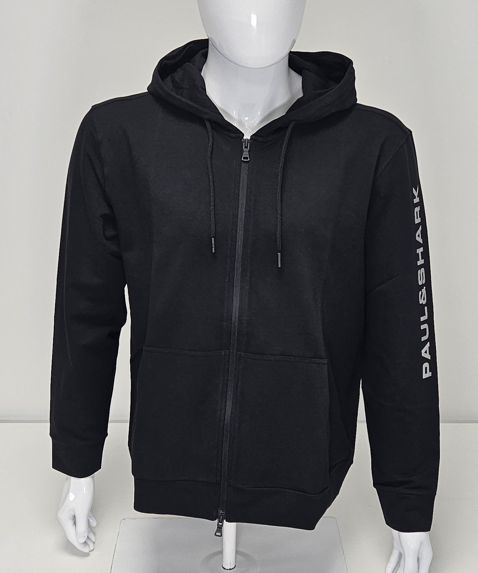 Paul & Shark Zip Hoodie - Black