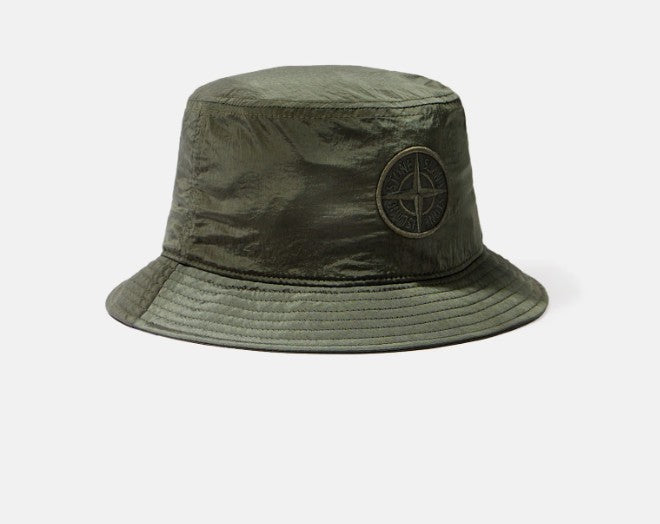 Stone Island Nylon Metal In Econyl Bucket Hat - Musk Green