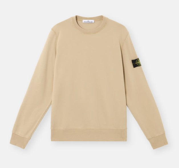 Stone Island 6100044 Cotton Fleece Crewneck Sweatshirt - Desert