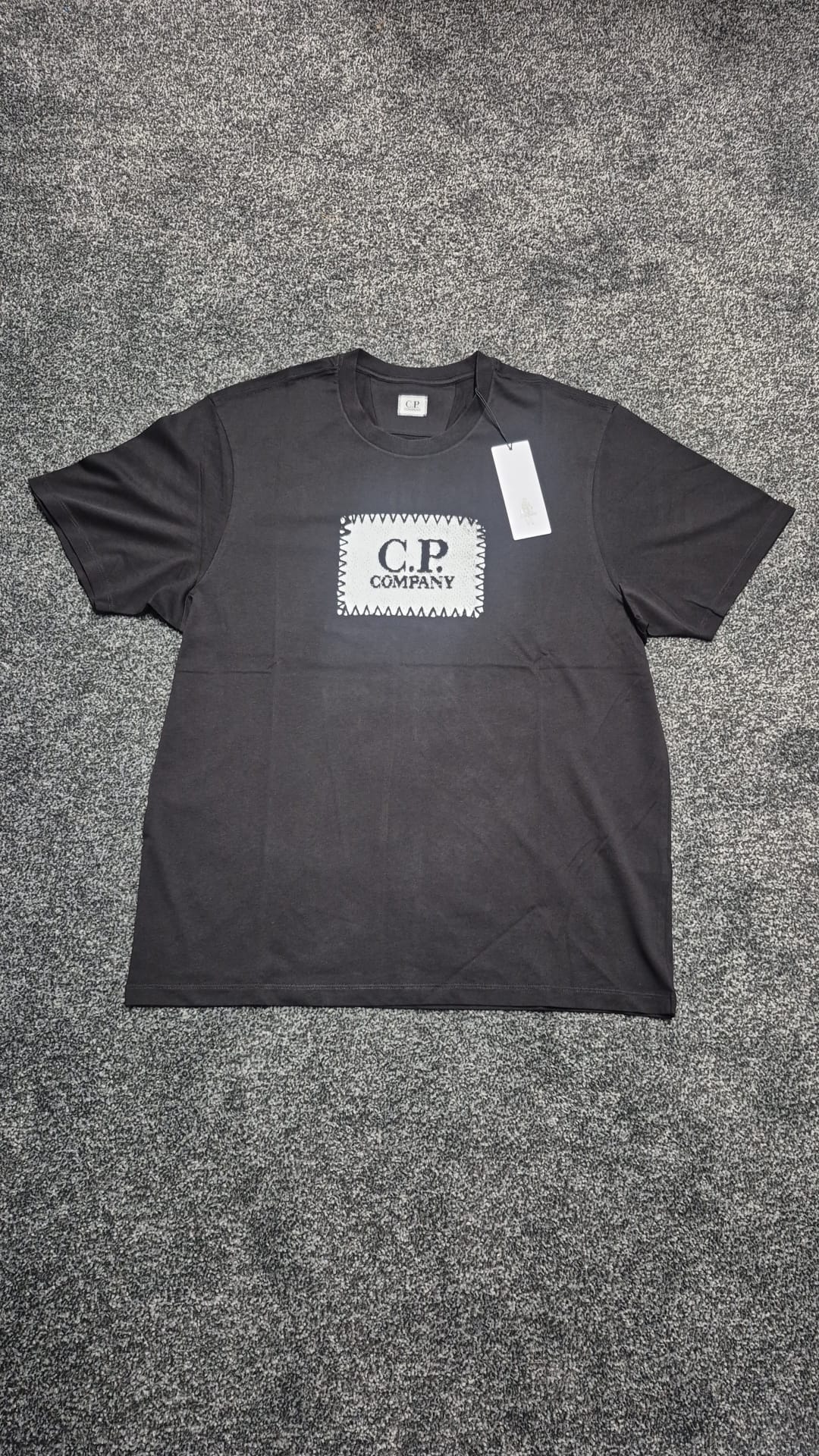 C.P. Company 30/1 Label T-Shirt Black