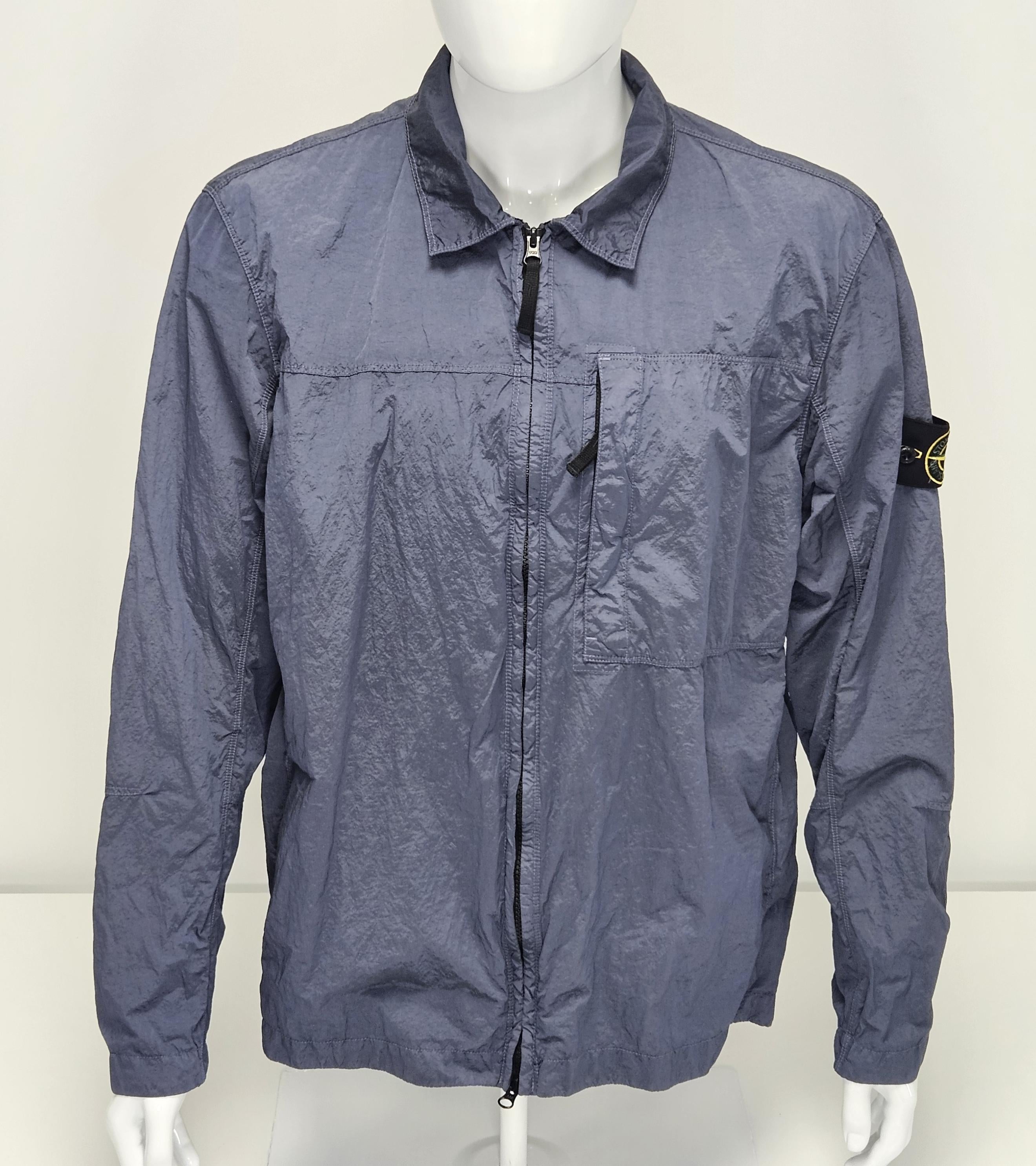 Stone Island 11819 Nylon Metal In Econyl Overshirt - Mid Blue