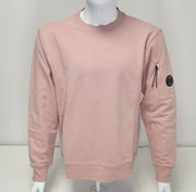 C.P. Company Light Fleece Crewneck Lens Sweatshirt - Pink