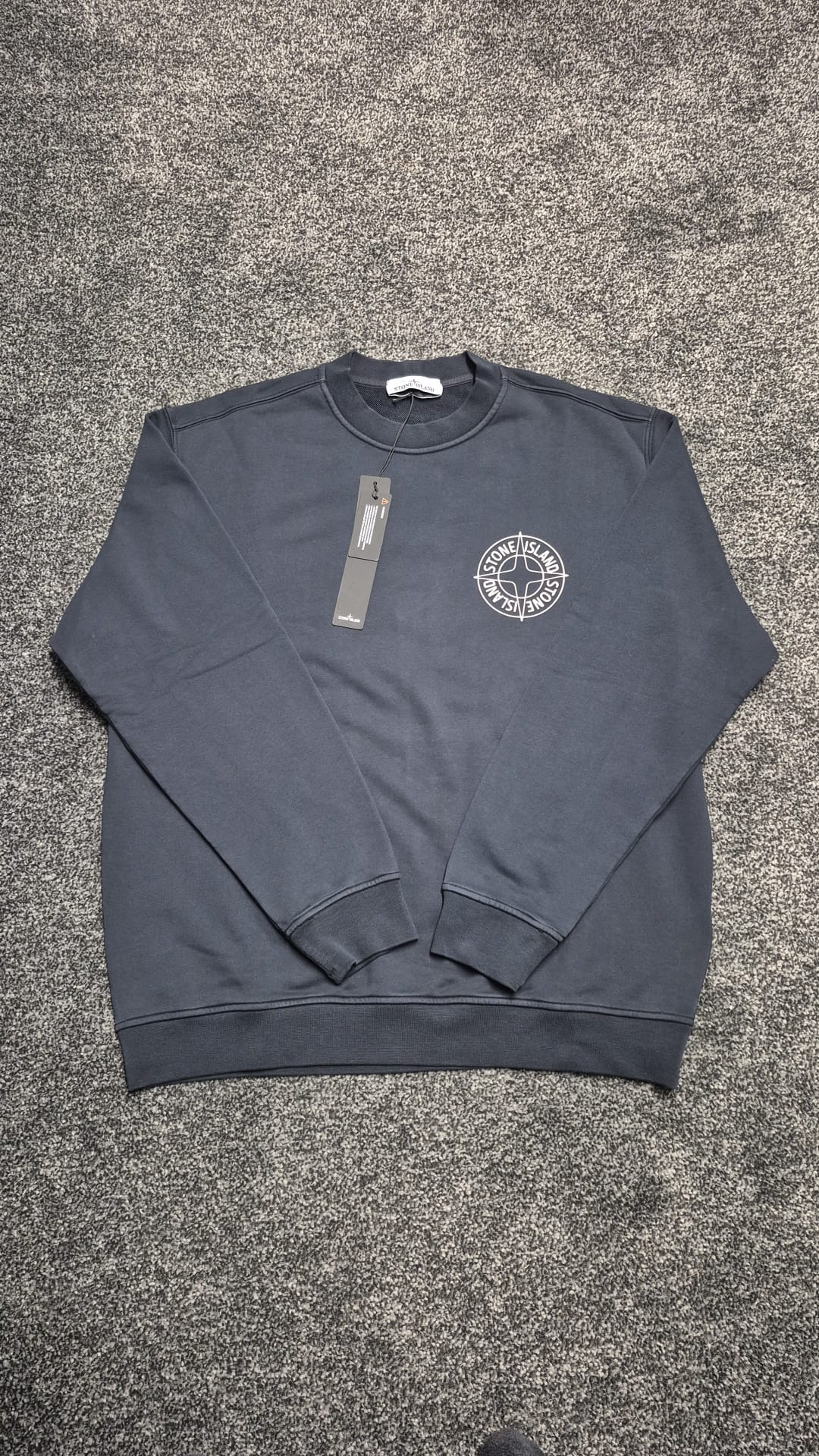 Stone Island Sweatshirt Outline Compass - Navy