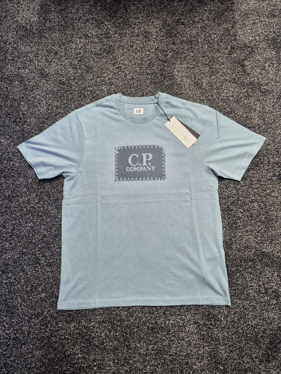 C.P. Company 30/1 Label T-Shirt Blue