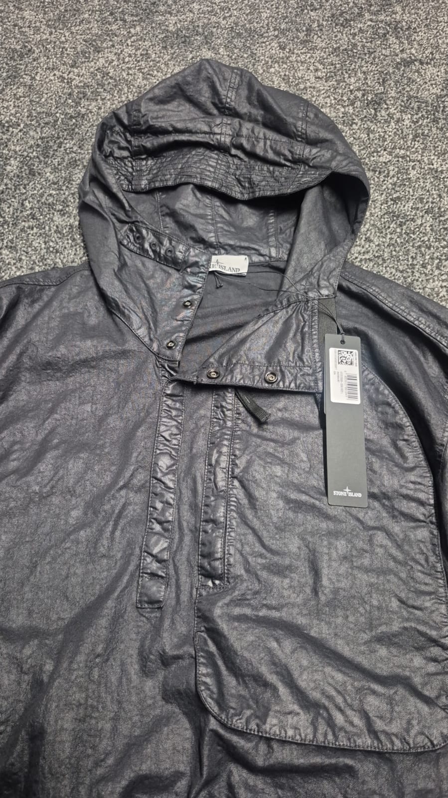 Stone Island Organic Look Nylon Panama-TC Anorak Jacket