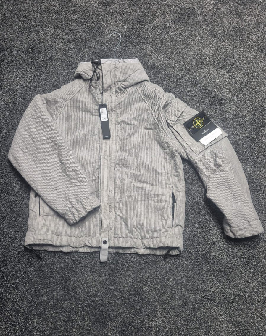 Stone Island Wrinkled Corduroy Hooded Jacket
